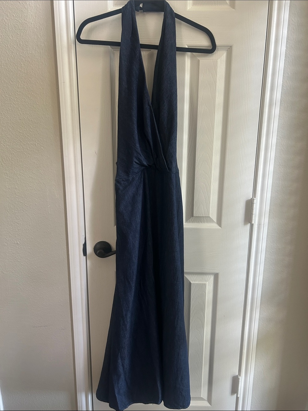 Lift Halter Neck Jean Women’s Maxi Dress